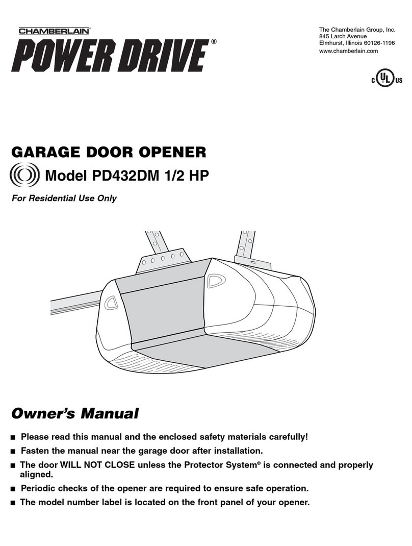 Chamberlain Power Drive PD432DM owner's manual