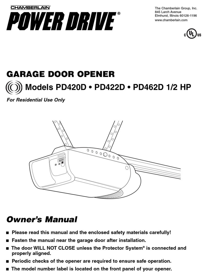 Chamberlain Power Drive PD420D User manual