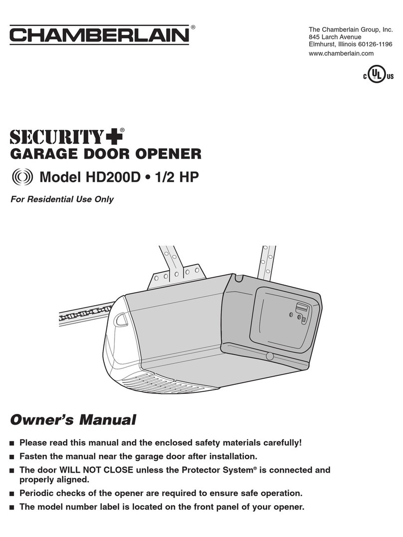 Chamberlain Security+ HD200D User manual