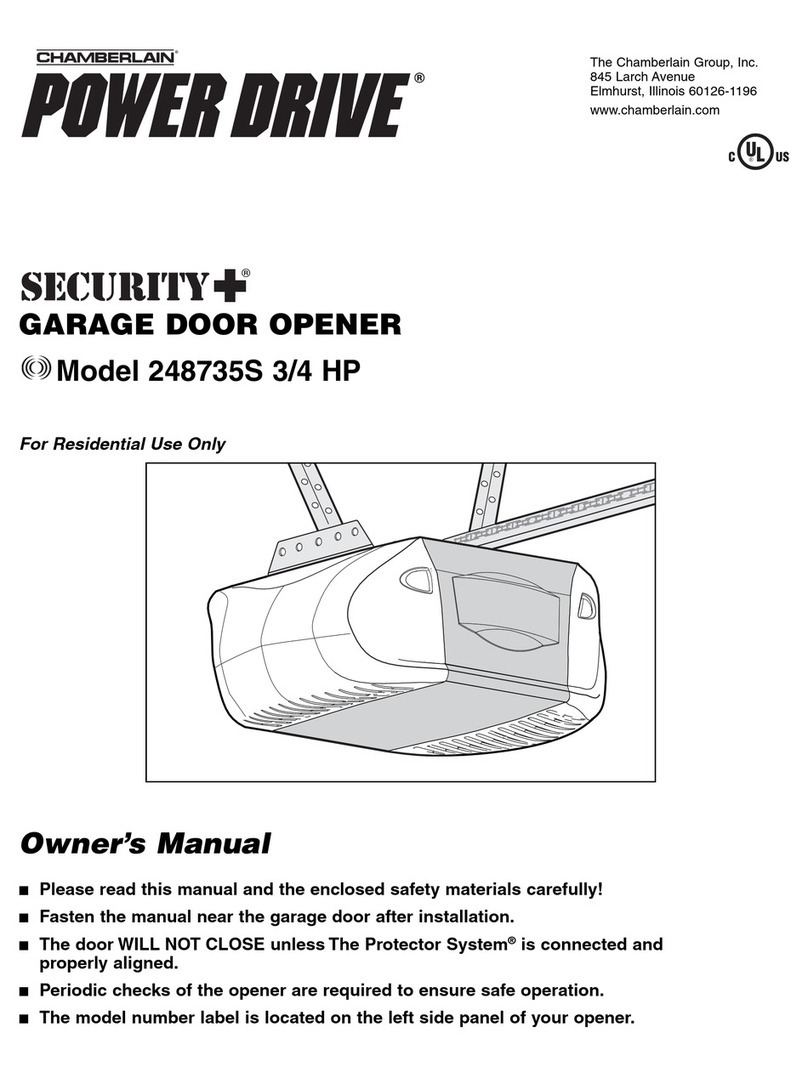 Chamberlain Power Drive Security+ 248735S owner's manual