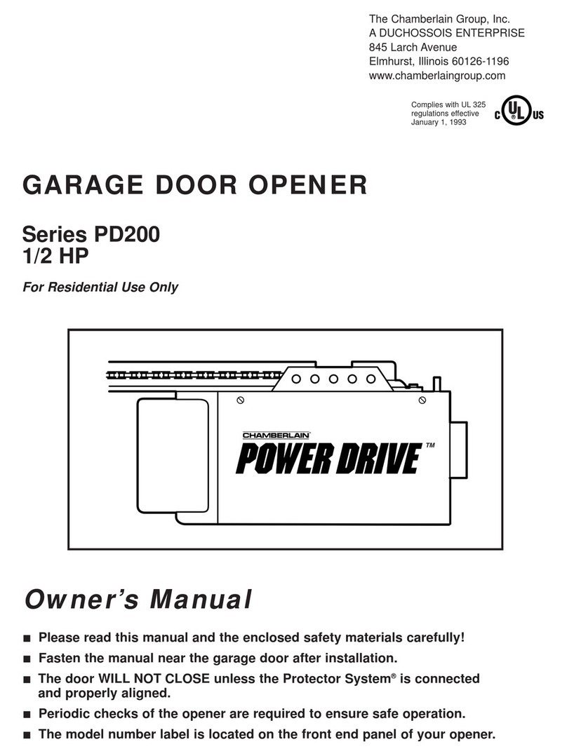 Chamberlain Power Drive PD200 Series User manual Chamberlain Power Drive PD200 Series User manual