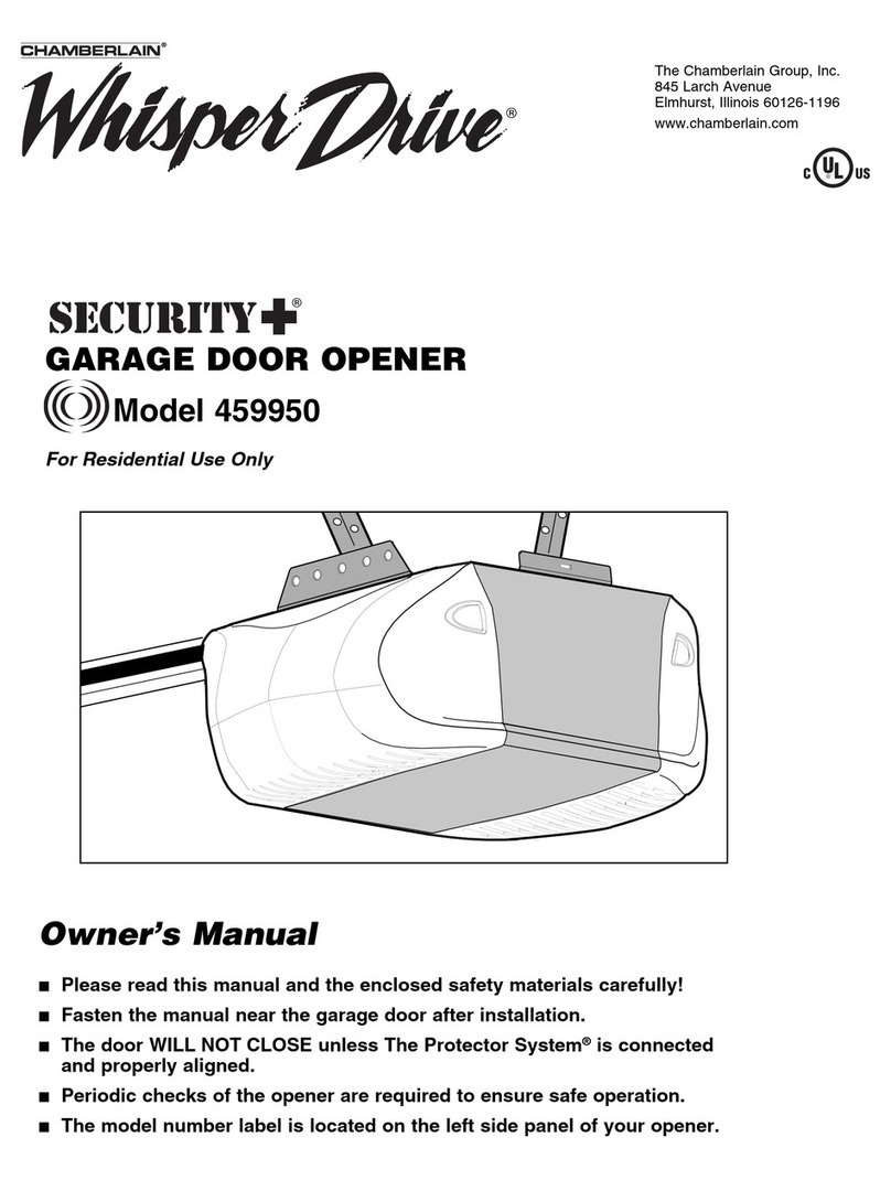 Chamberlain Whisper Drive Security+ 459950 User manual