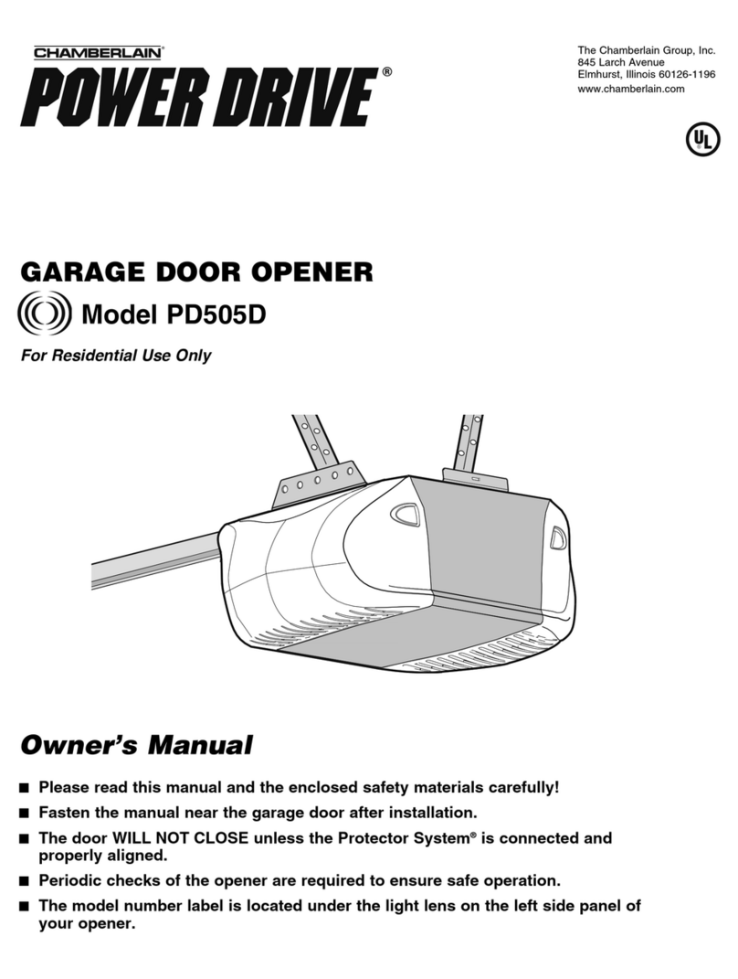 Chamberlain Power Drive PD505D User manual