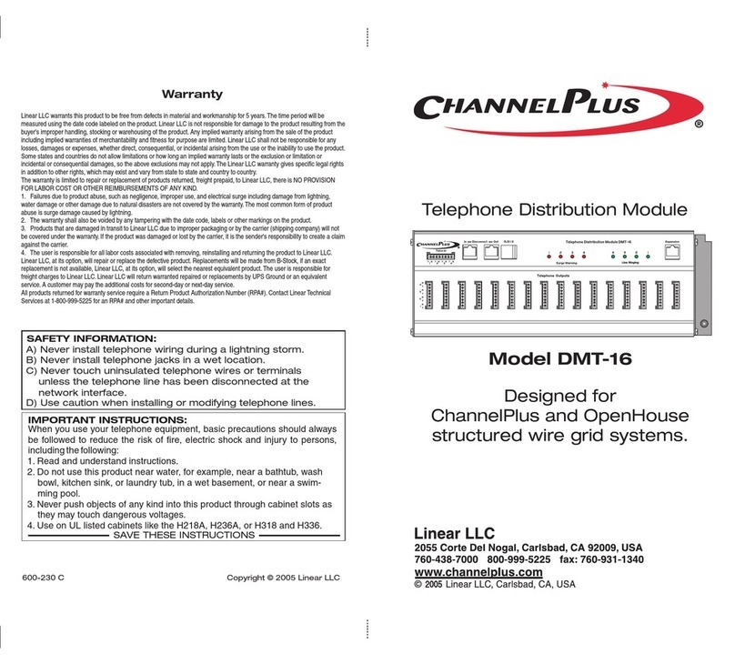 Channel Plus DMT-16 Manual Channel Plus DMT-16 Manual
