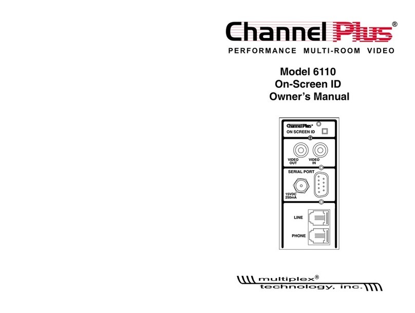 Channel Plus 6110 owner's manual