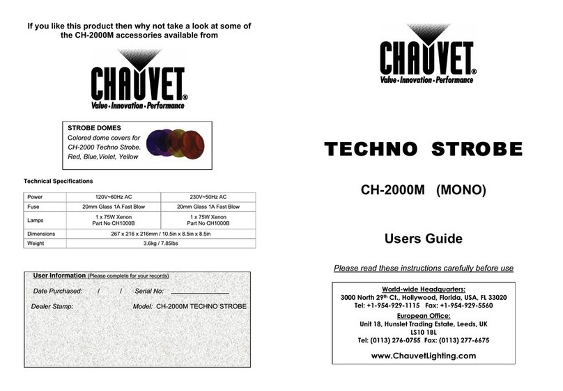 Chauvet LED Techno Strobe user guide