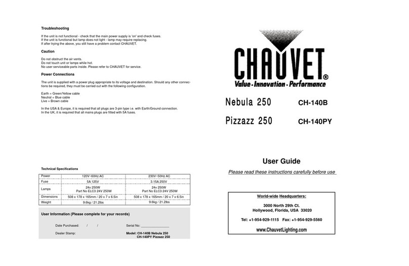 Chauvet CH-140B User manual