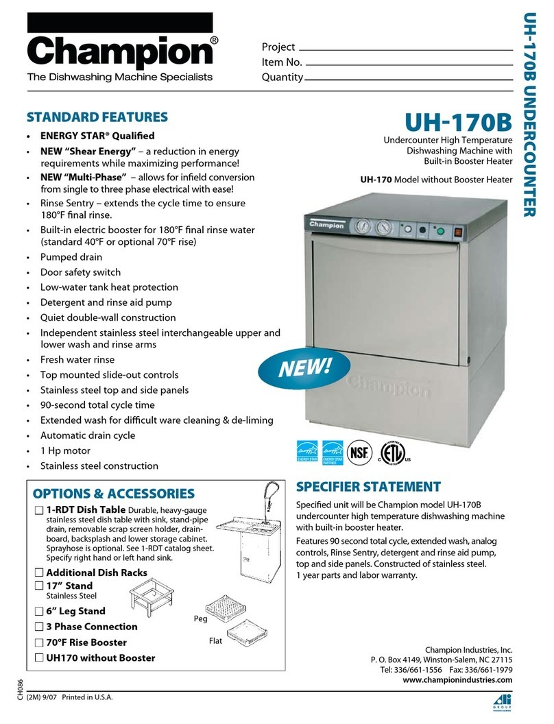 Champion UH-170B Specifications