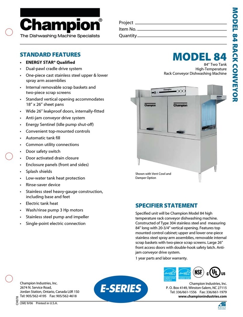Champion Model 84 User manual