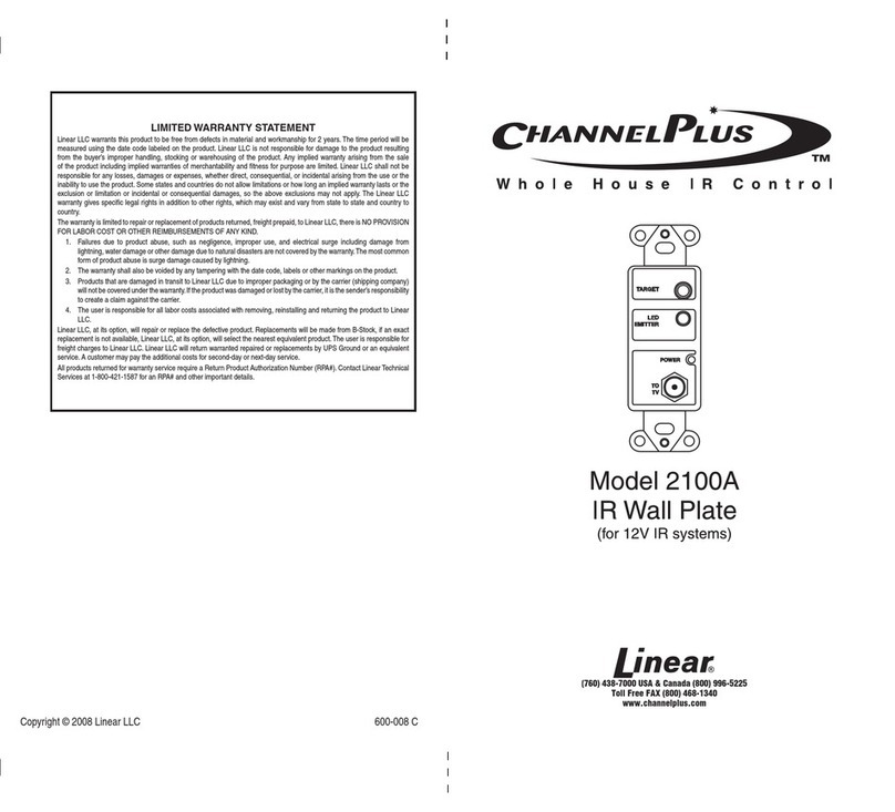 Channel Plus 2100A Manual