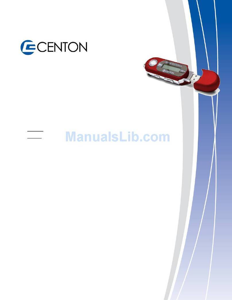 Centon moVex 1GBMP3-003 User manual
