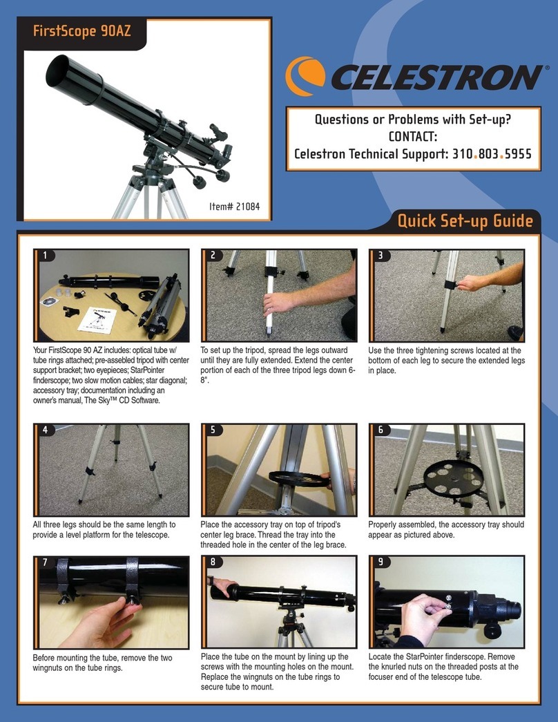 Celestron FirstScope 90AZ Specification sheet