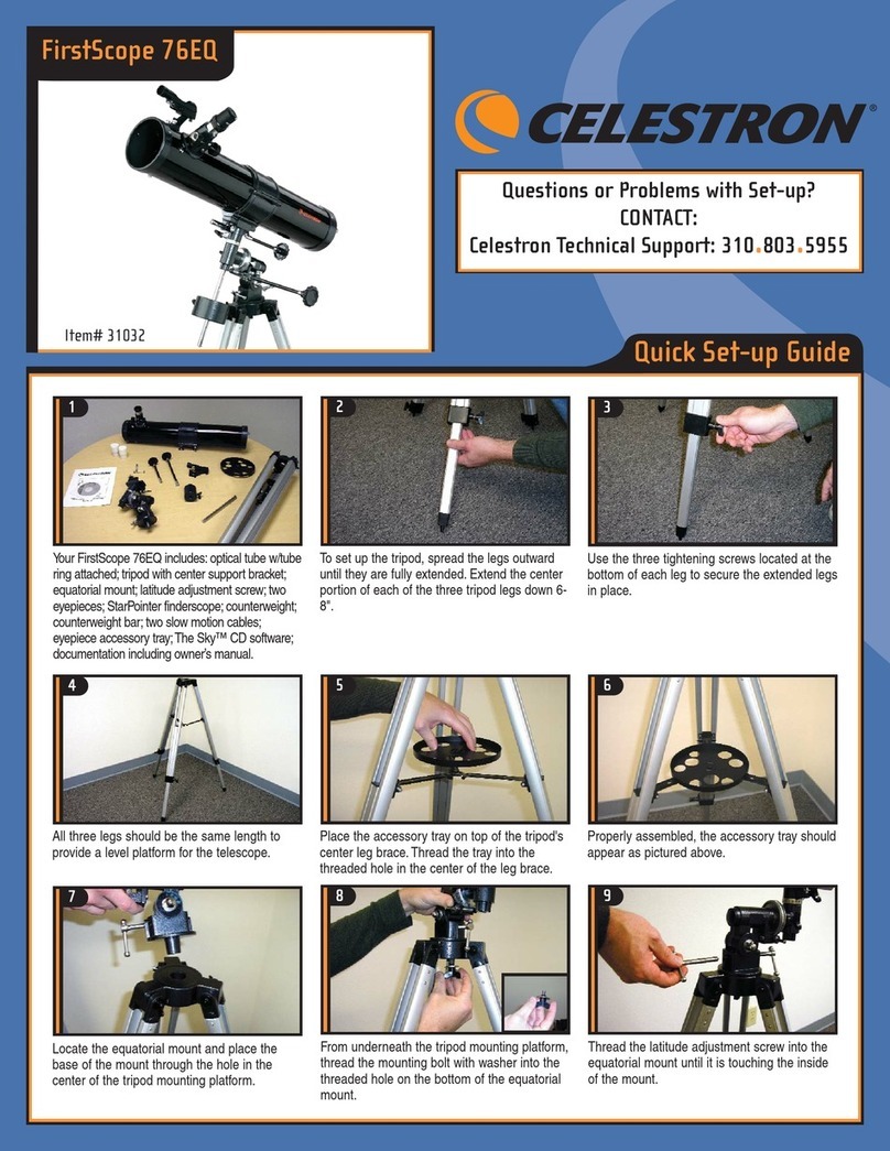 Celestron FirstScope 76EQ Quick setup