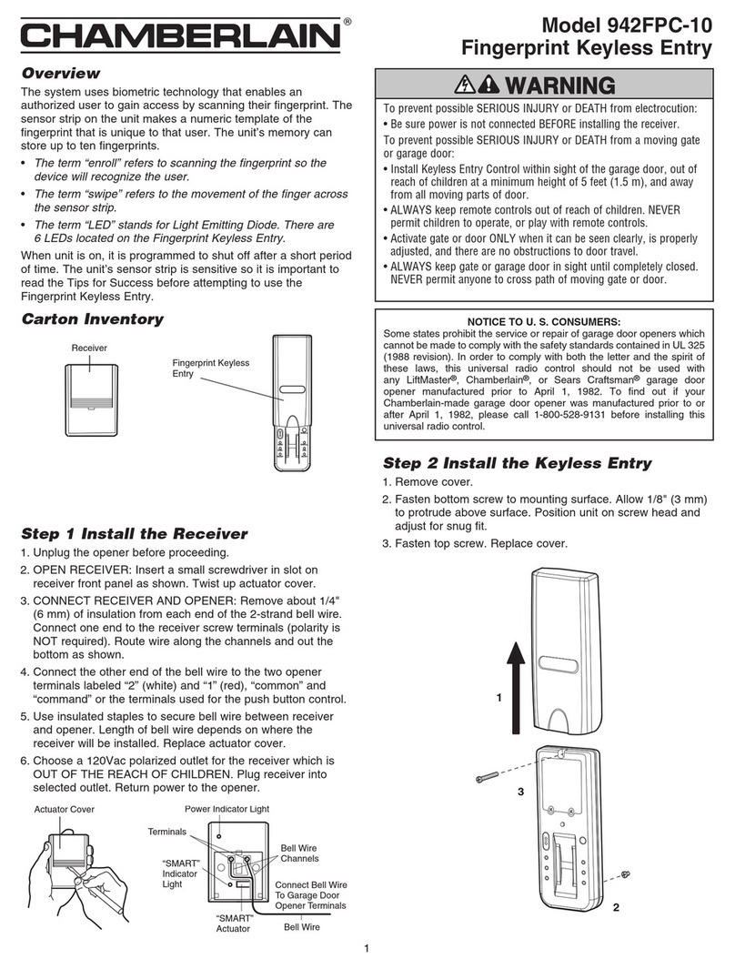 Chamberlain 942FPC-10 user guide