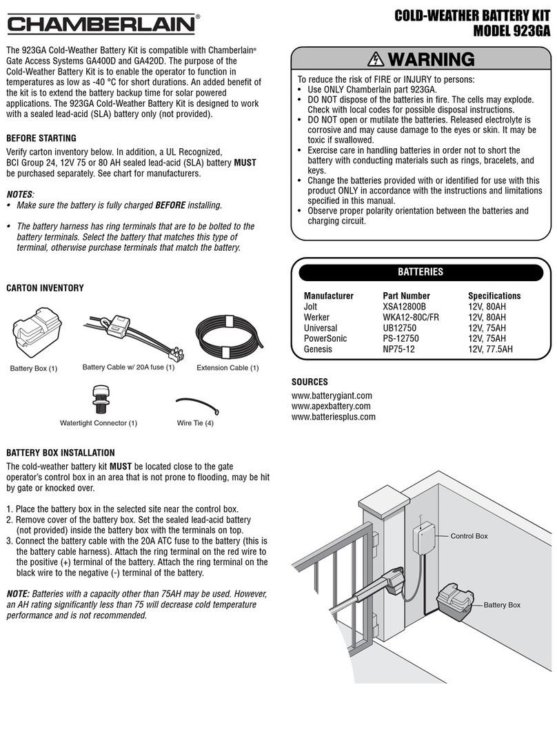 Chamberlain 923GA install guide
