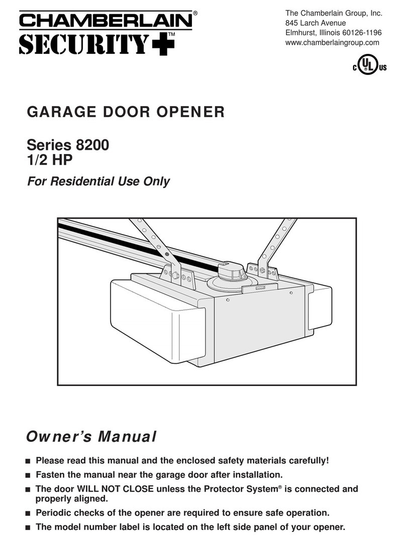 Chamberlain Security+ 8200 Series User manual