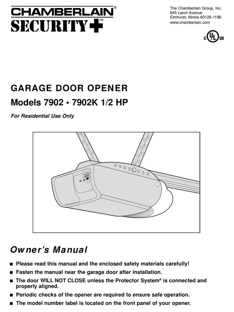 Chamberlain Security+ 7902 owner's manual Chamberlain Security+ 7902 owner's manual