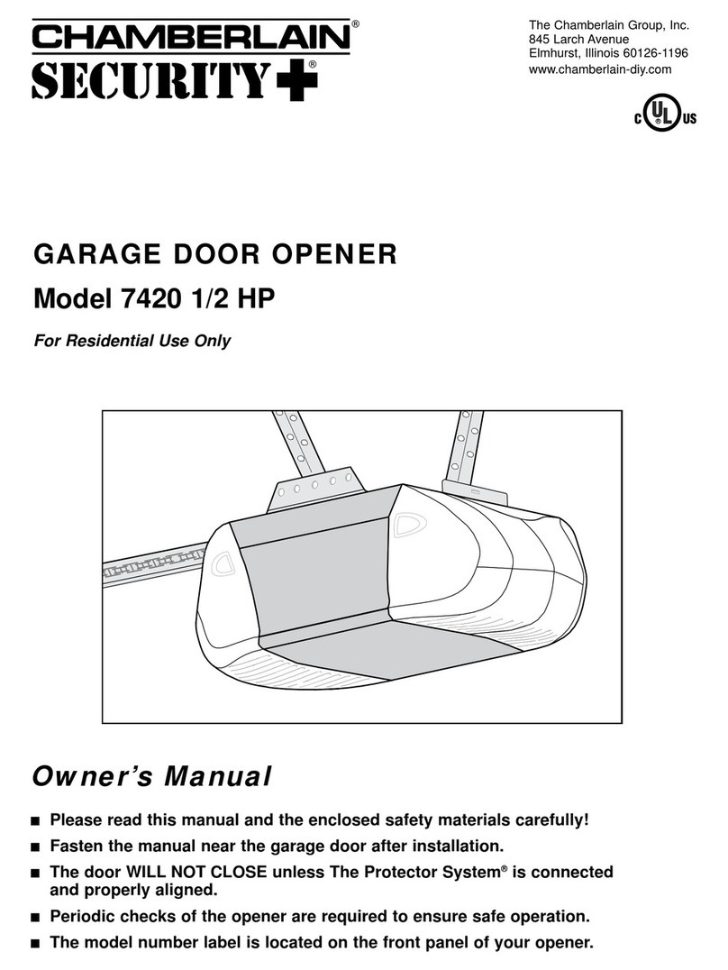 Chamberlain Security+ 7420 owner's manual