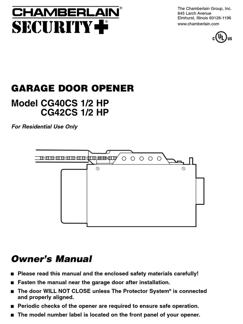 Chamberlain CG40CS User manual
