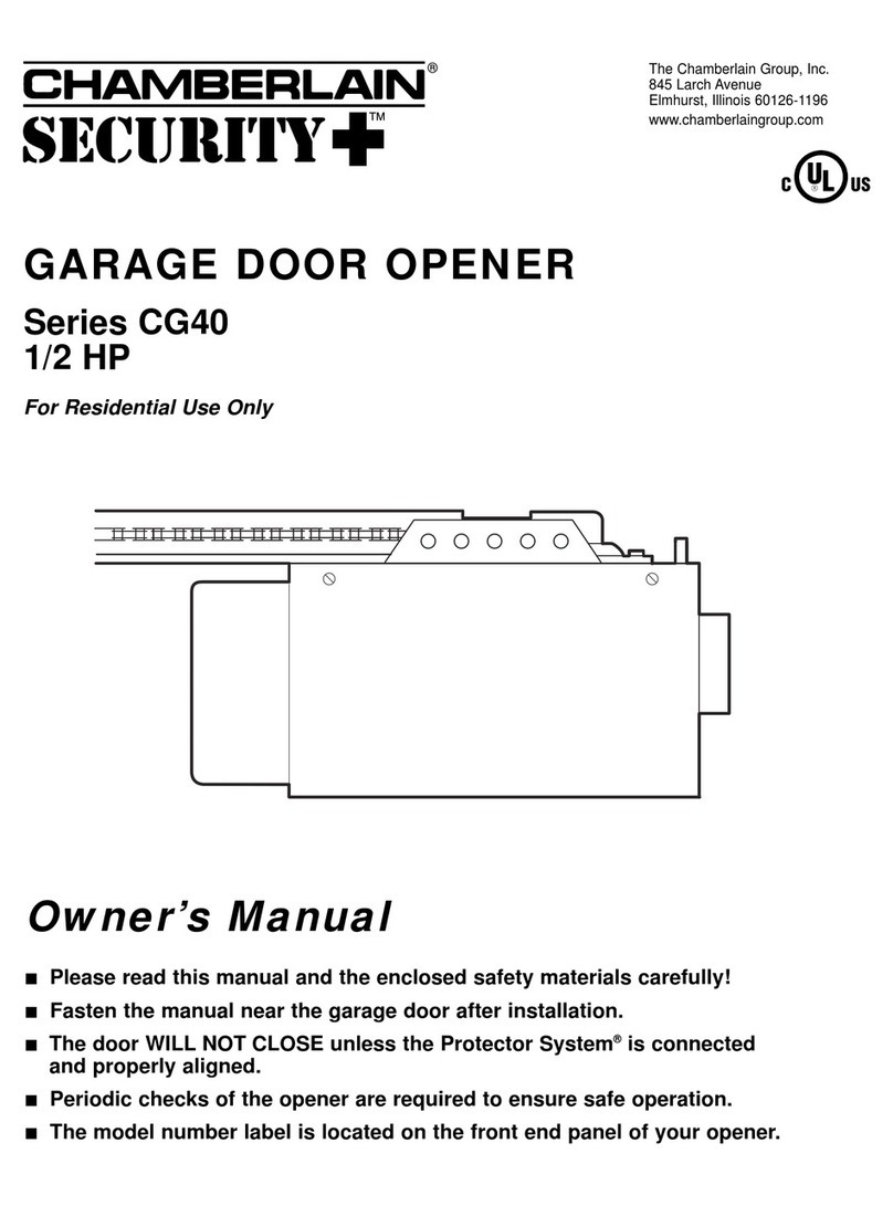 Chamberlain CG40 Series User manual