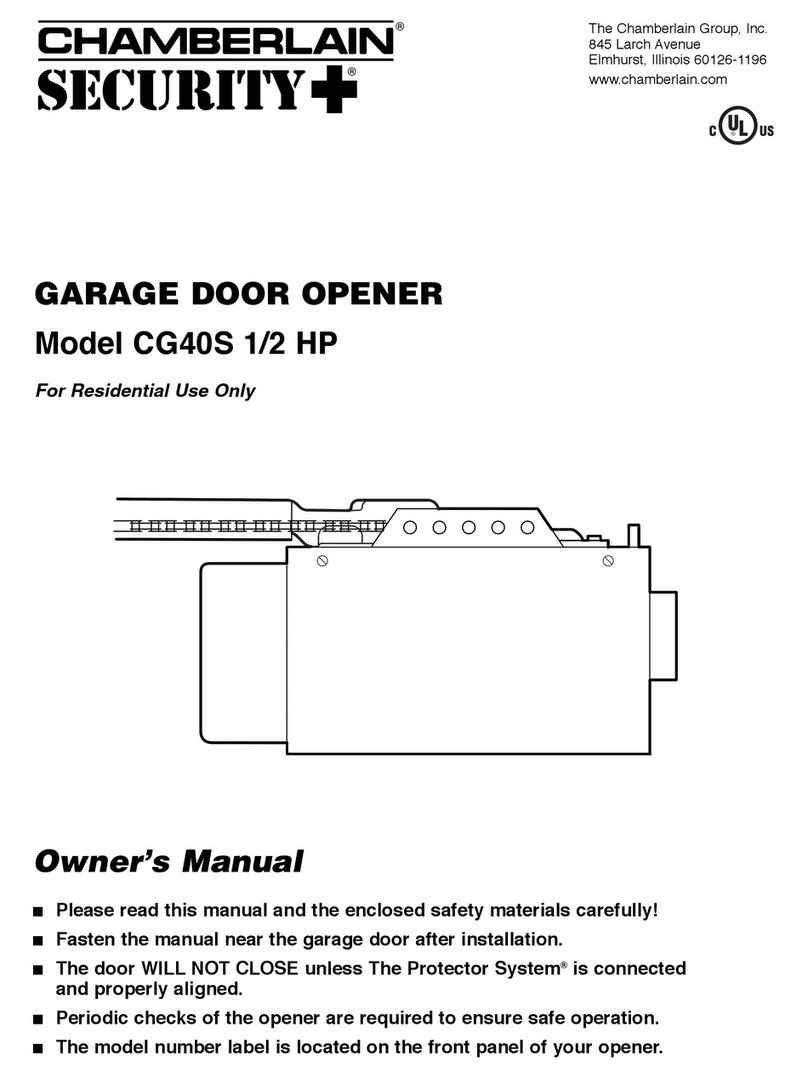 Chamberlain CG40S owner's manual Chamberlain CG40S owner's manual