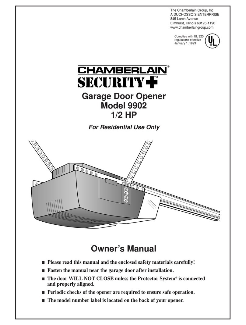Chamberlain Security+ 9902 User manual