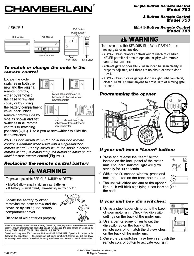 Chamberlain 750 install guide