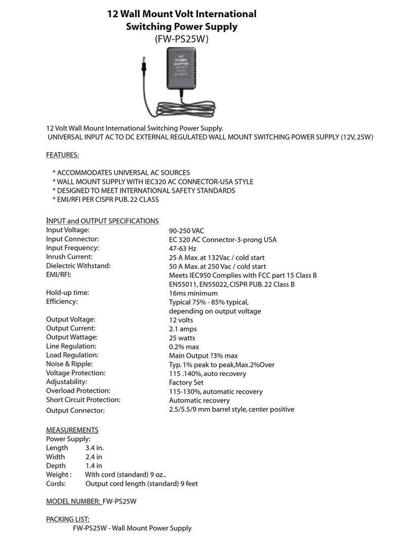 Cetacea Sound FW-PS25W User manual