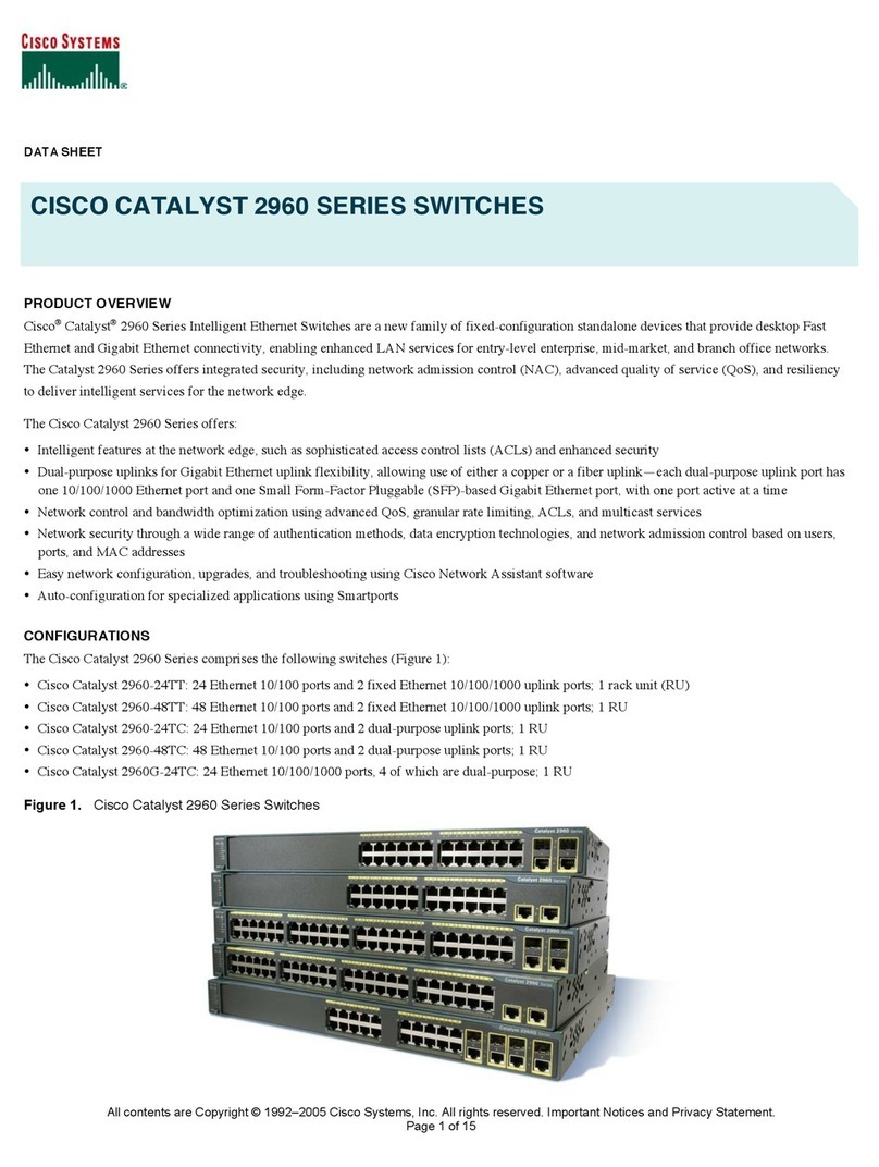 Cisco Catalyst 2960-24TC User manual