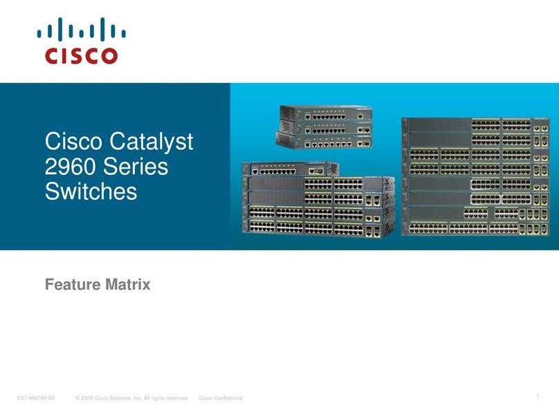 Cisco Catalyst 2960 Series User manual