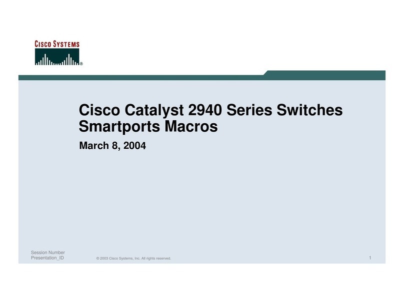 Cisco Catalyst Series Switch 2940 Manual