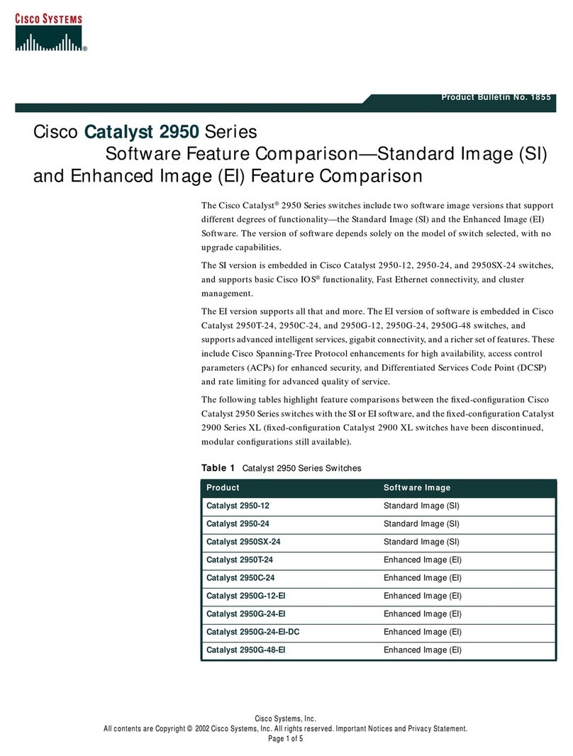 Cisco 2950-12 - Catalyst Switch Dimensions