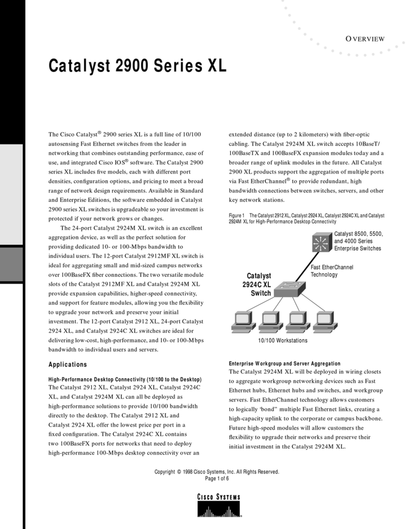 Cisco Catalyst 2900 Series XL overview Cisco Catalyst 2900 Series XL overview