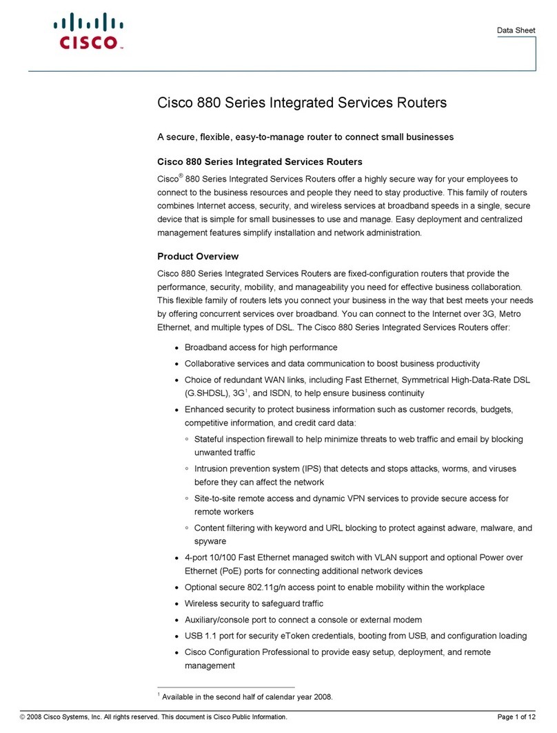 Cisco Cisco 881 User manual Cisco Cisco 881 User manual