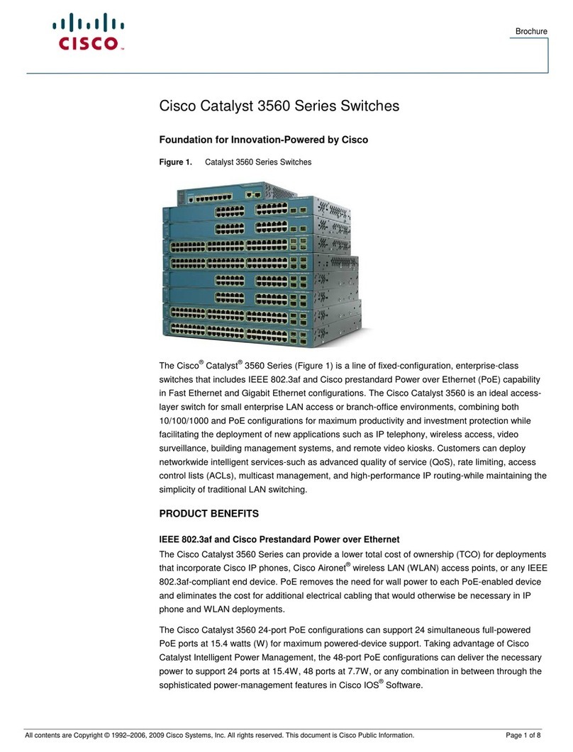 Cisco 3560-48TS - Catalyst EMI Switch User manual