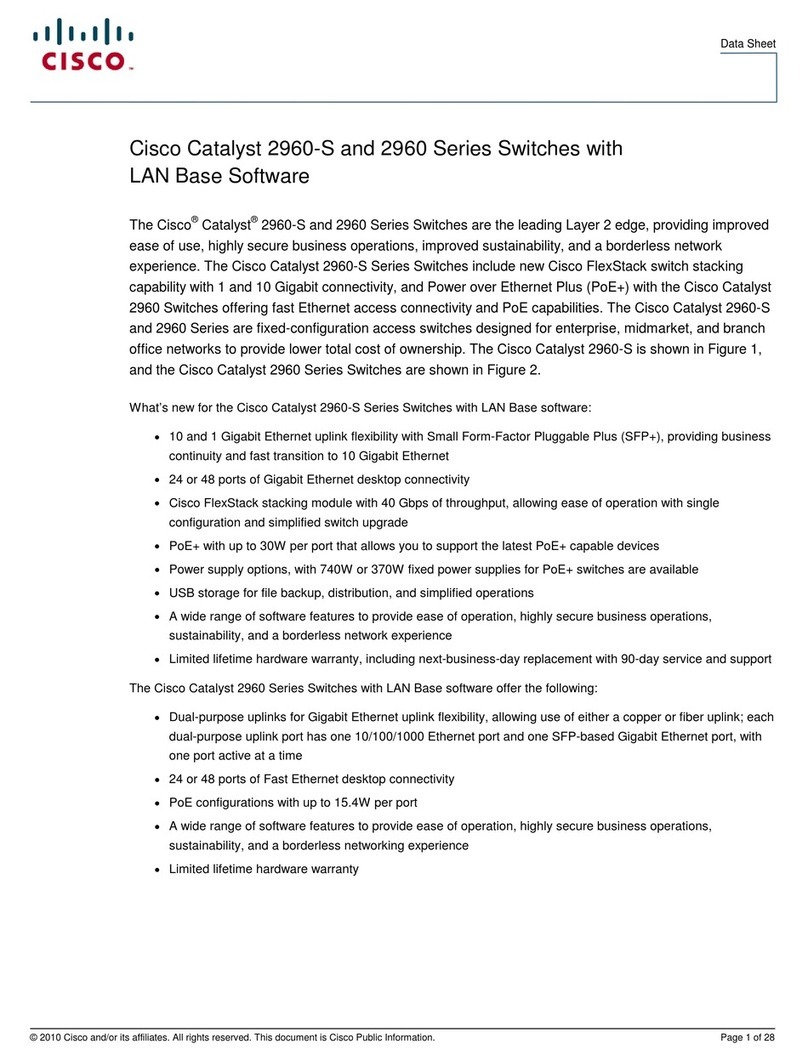 Cisco Catalyst 2960S-24PD datasheet