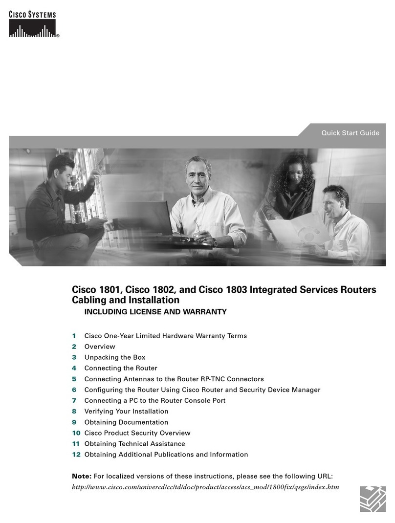 Cisco 1801 quick start guide