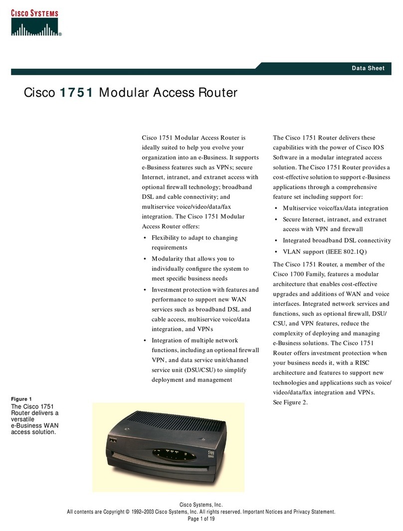Cisco 1751 User manual Cisco 1751 User manual