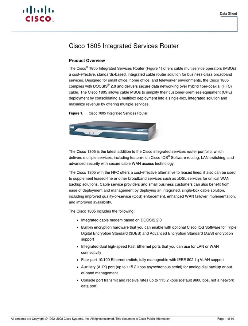 Cisco 1805 User manual