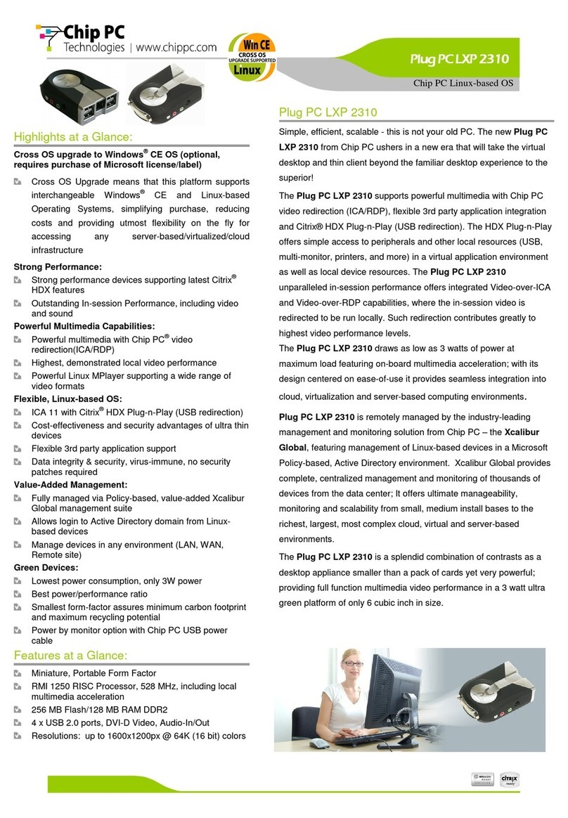 Chip PC Plug PC LXP 2310 Specifications