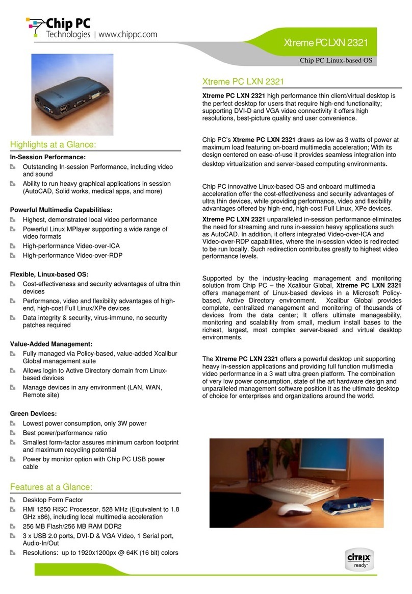 Chip PC Xtreme PC LXN2321 User manual