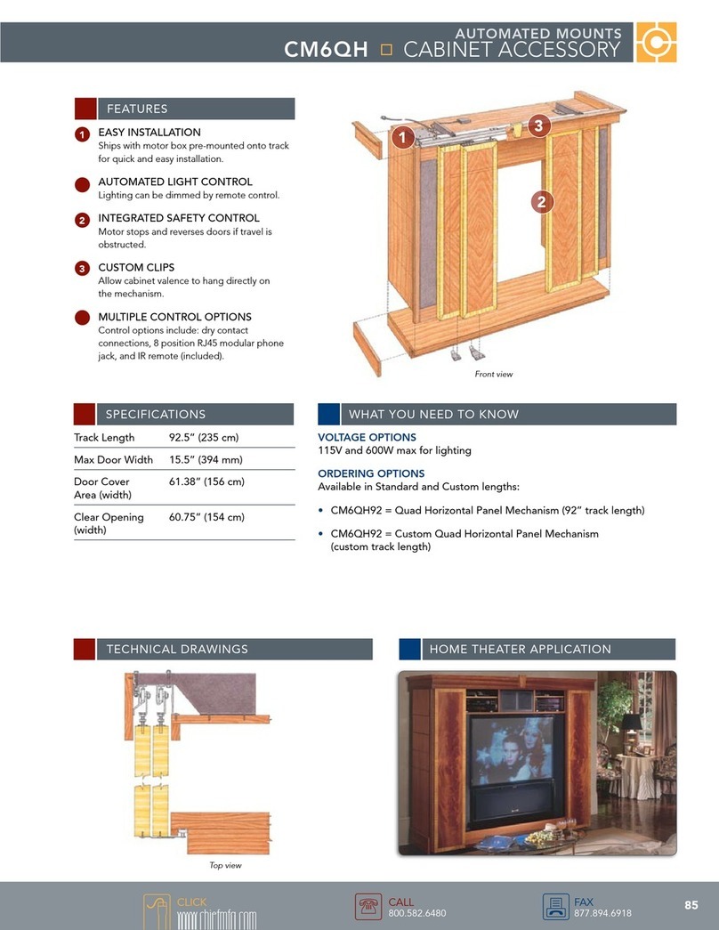 CHIEF CM6QH SERIES User manual CHIEF CM6QH SERIES User manual