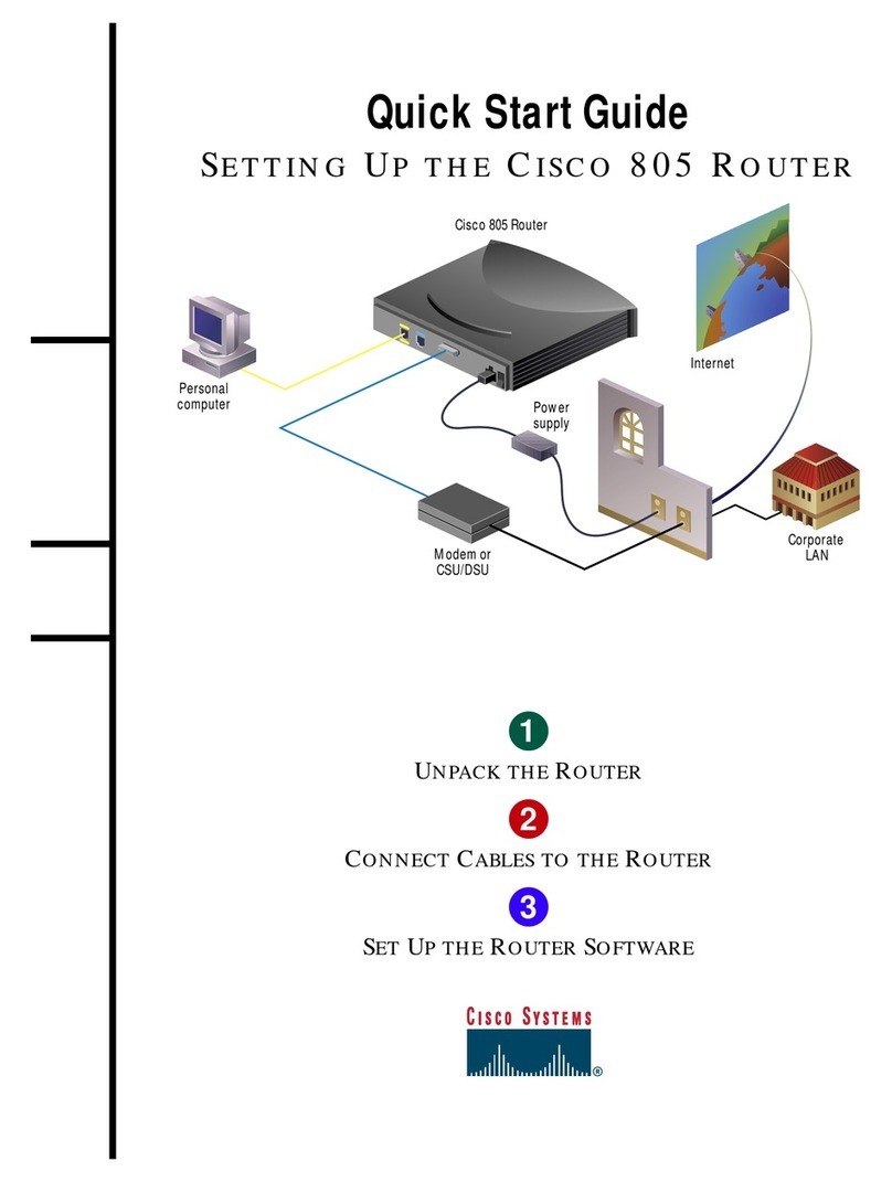 Cisco 805 Series User manual
