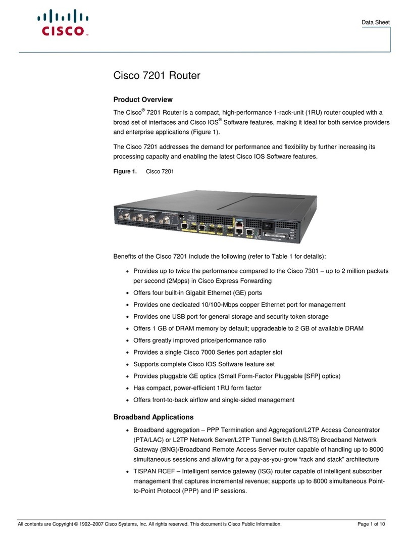 Cisco 7201 datasheet