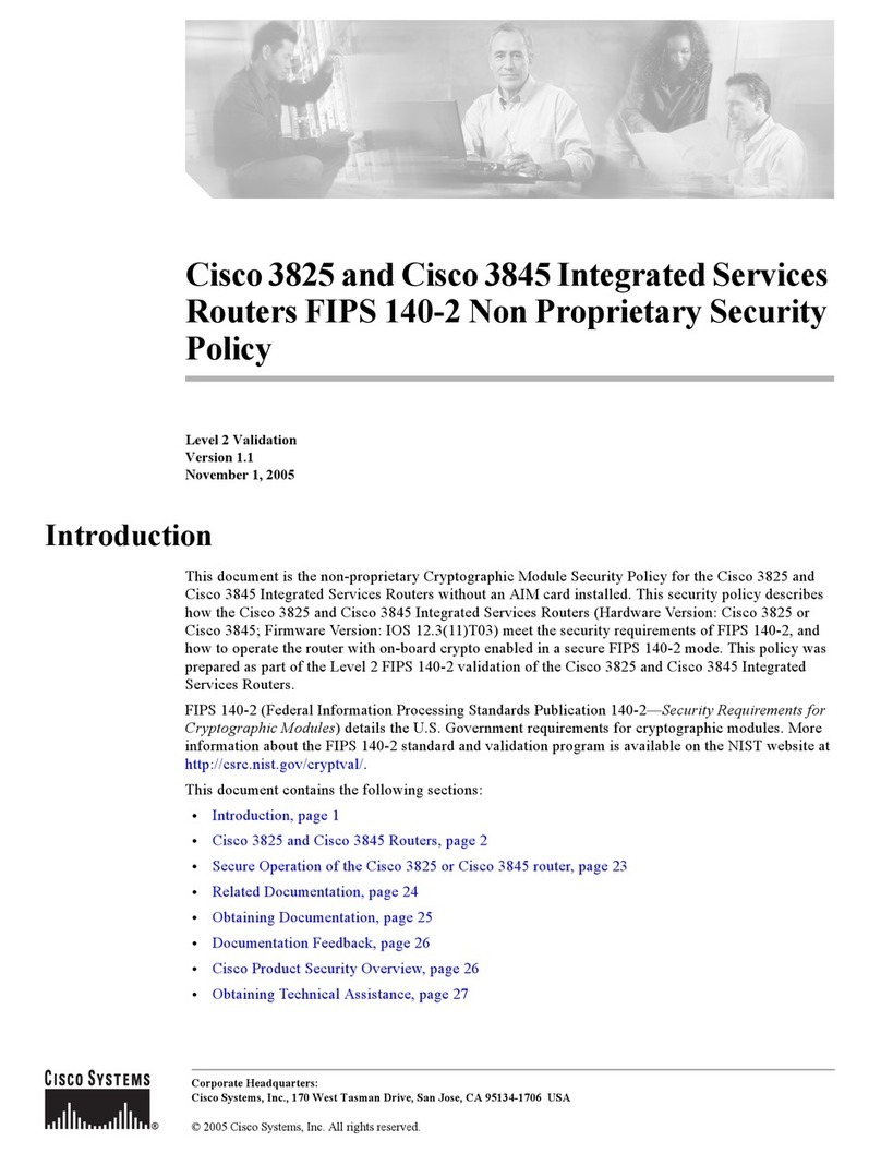 Cisco 3825 Series Service manual
