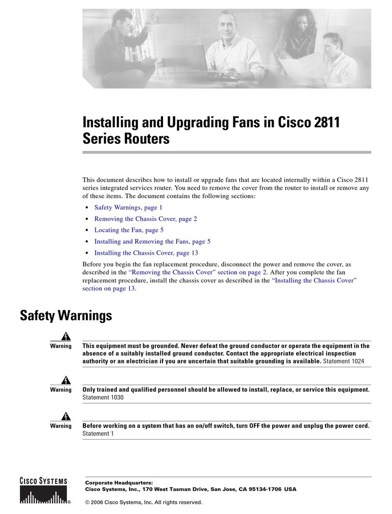 Cisco 2811 Series Instruction Manual
