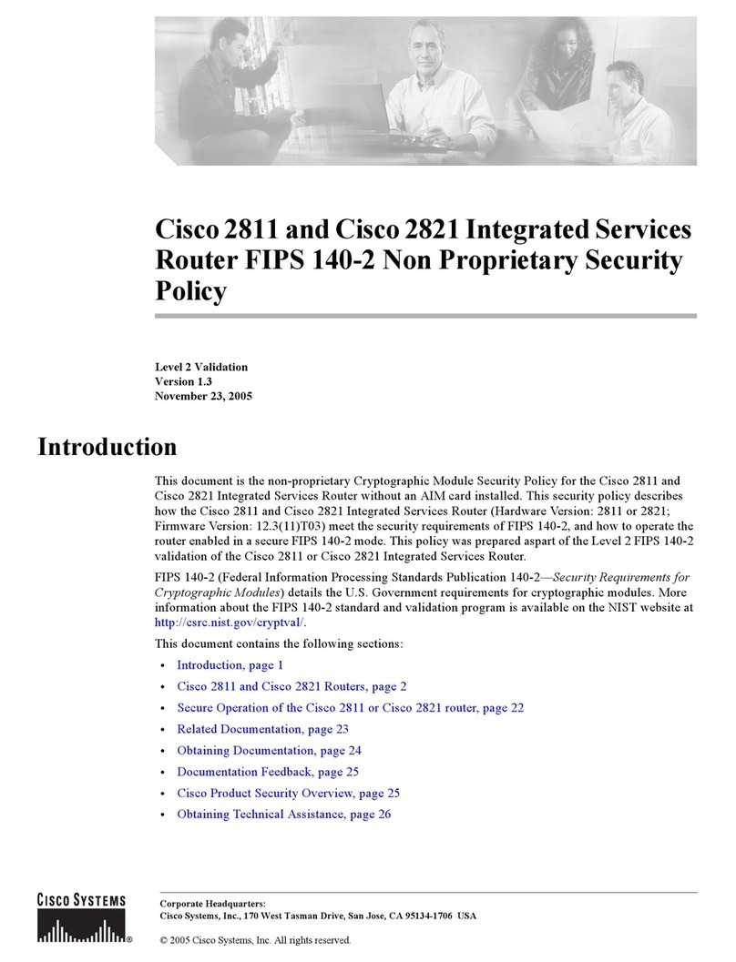 Cisco 2811 Series Instruction Manual