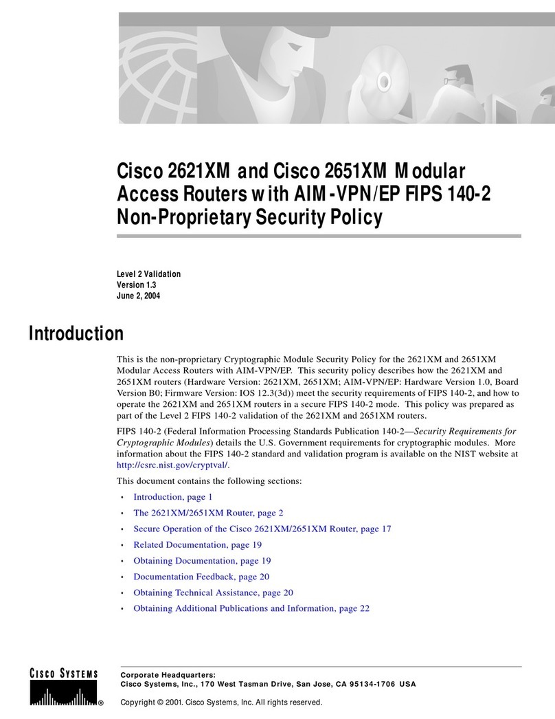 Cisco 2621XM Instruction Manual