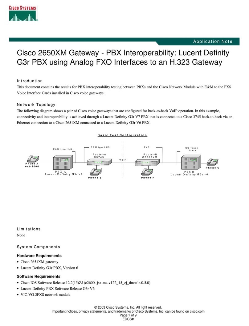 Cisco 2650XM Application note