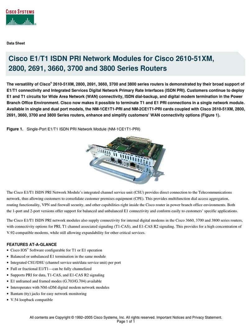 Cisco 2610 - Router - EN User manual